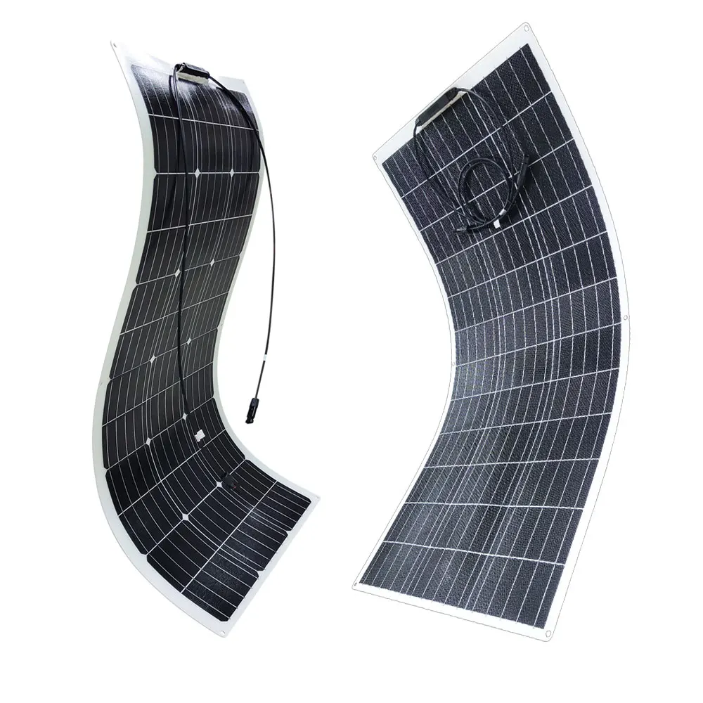 Customized 100w Solar Panel Portable Flexible Solar Panel For Camping Car Rv Marine Boat Caravan 2937