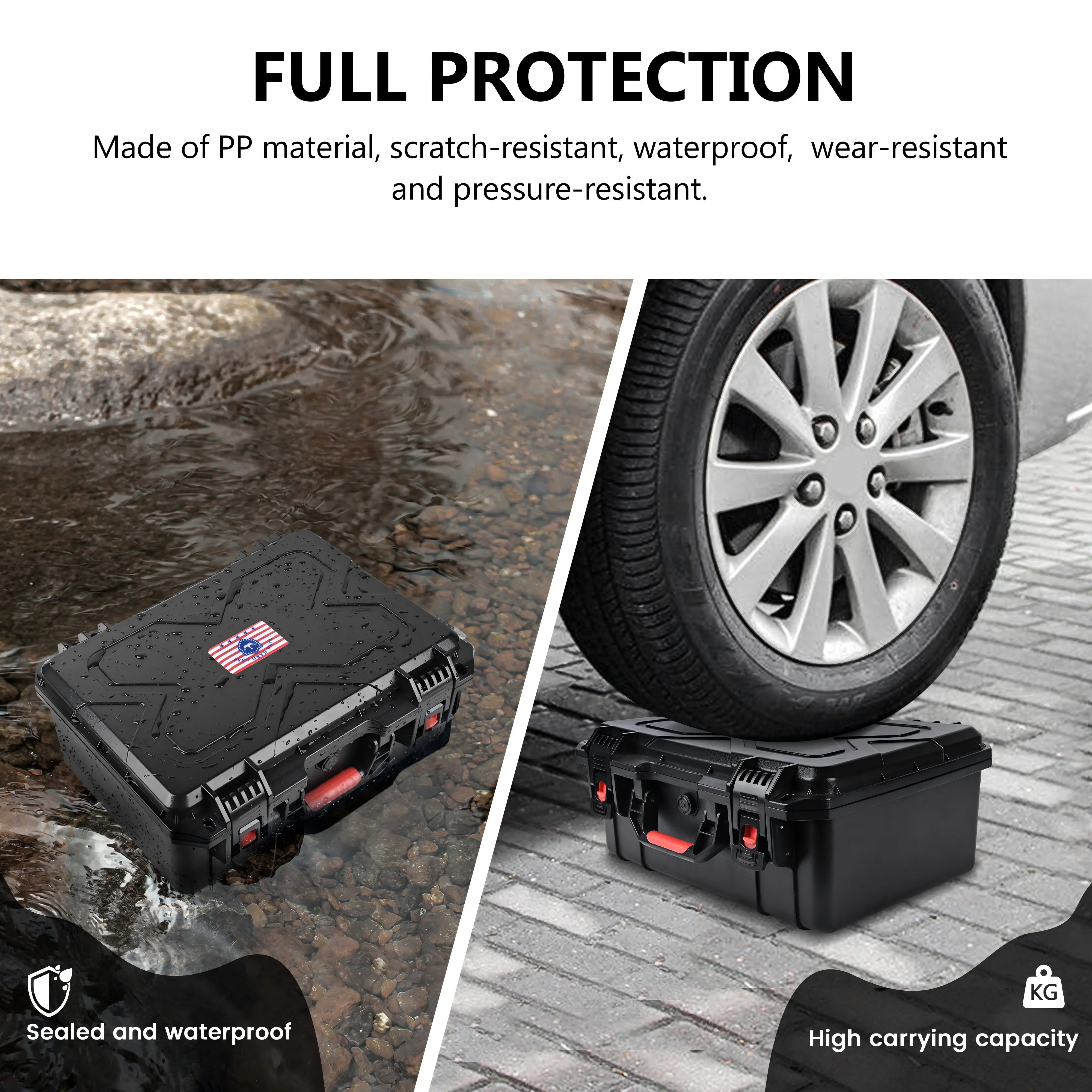 Kinghardcase Tactical Multiple Gun Case for 5 Guns & 21 Magazines TSA ...