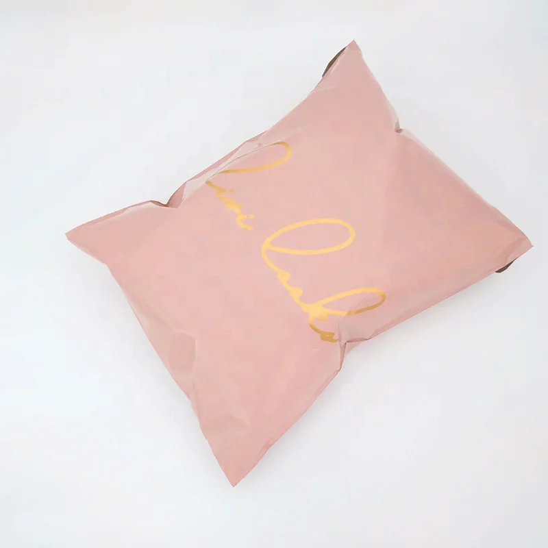 

Low MOQ recycled custom pink poly mailer plastic hipping bag,100 Pieces, Pink,yellow,red,blue,white,black,green