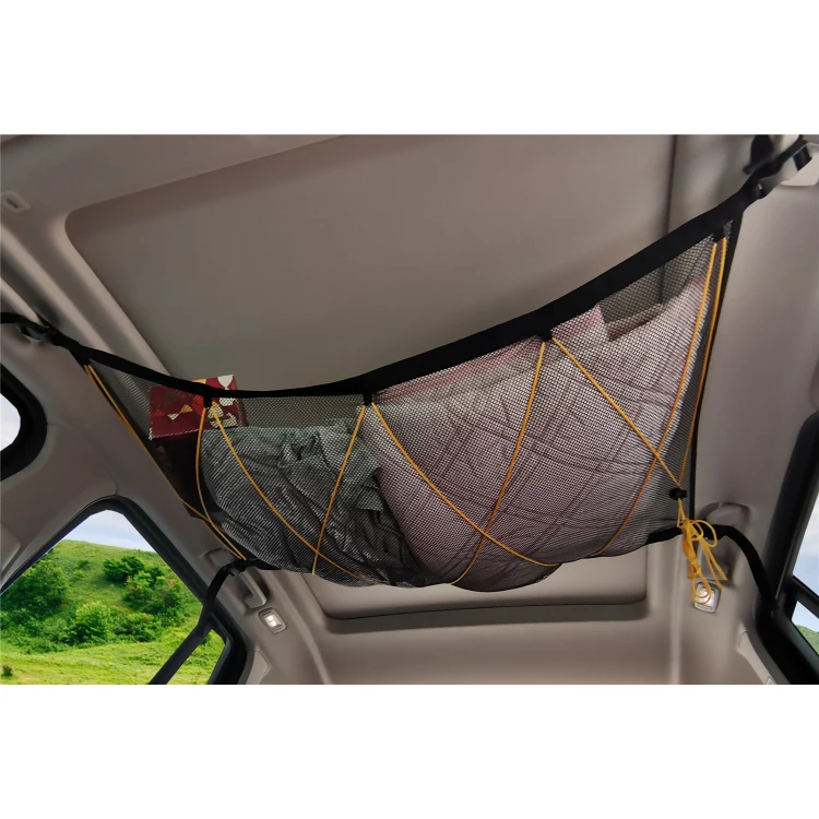 Universal Car Rear Cargo Trunk Interior Roof Ceiling Net Storage