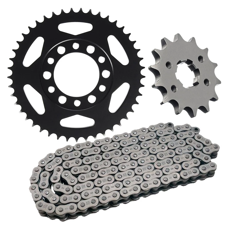 NICHE Drive Sprocket Chain Combo for Yamaha SR125 Front 14 Rear 49 Tooth 428V O-Ring 120 Links 