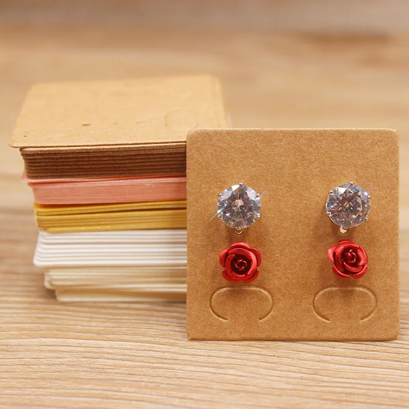 100pcs Pack Earring Holder Cards Necklace Display Cards For Selling Diy Ear Studs Earrings And Jewelry Display Buy Earring Display Card Jewelry Display Card Hair Clip Display Card Product On Alibaba Com