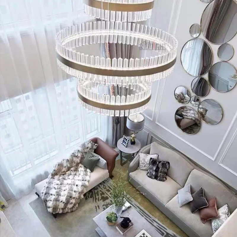 Crystal Lamp and extravagant postmodern decoration LED crystal chandelier for Living room bedroom dining hallway