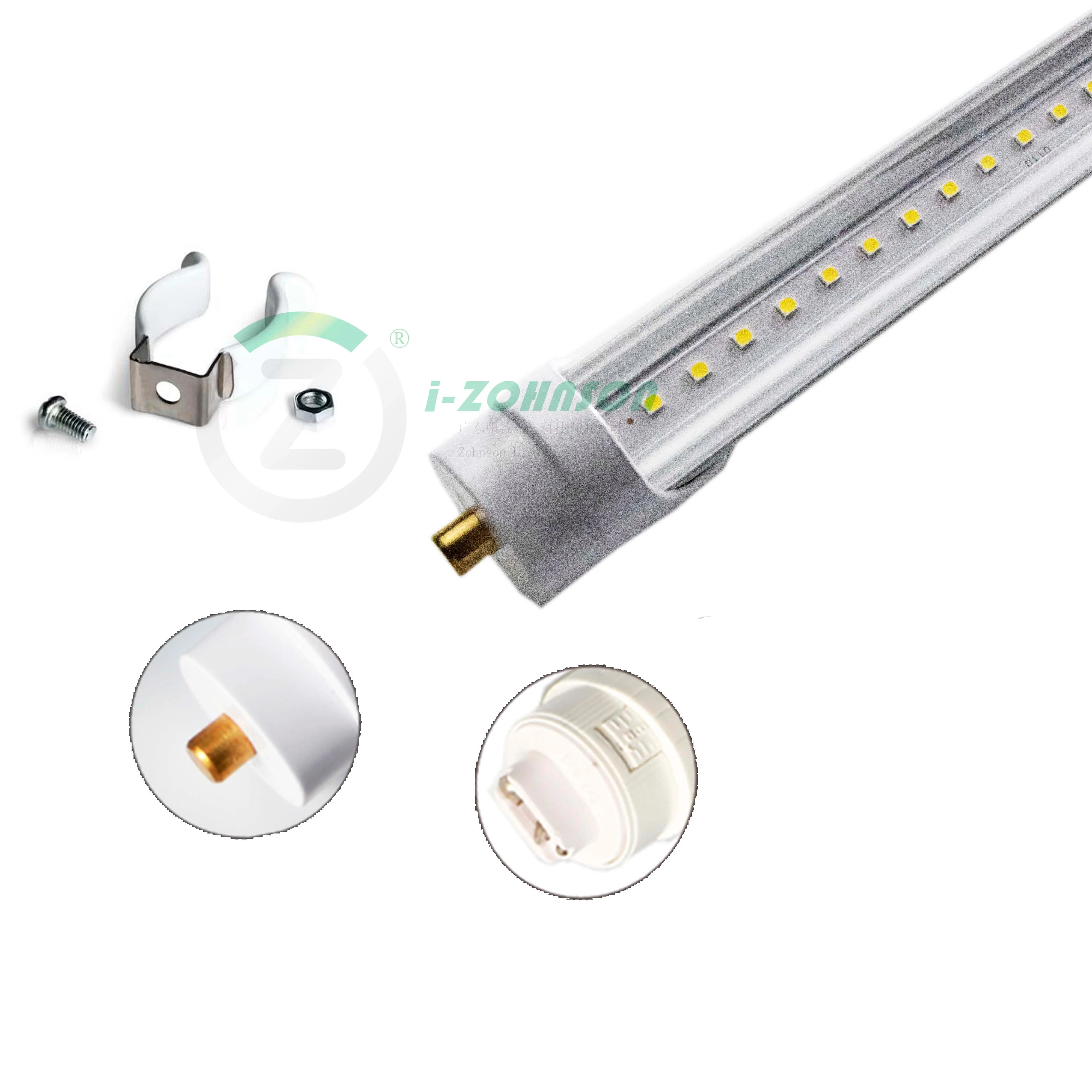 Directly Replace 8' Fluorescent T8 Plug and Play No Rewiring LED Tube UL ETL Listed