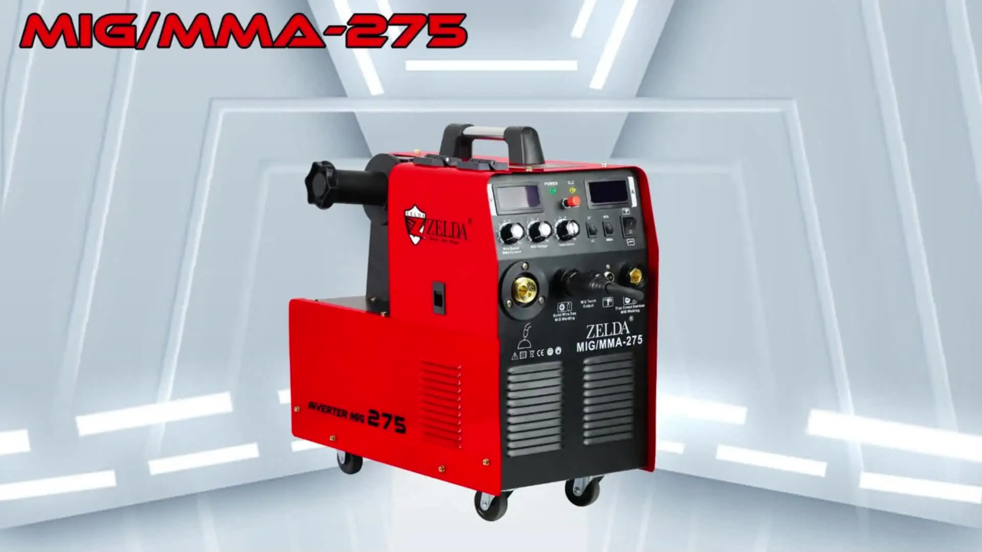 Industrial MIG/MMA 275 Welder - 15kg Wire Spool, Co2 Gasless