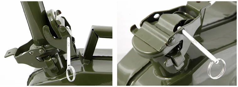 Steel Military Gasoline Fuel Tank Petrol Jerrycan 20 liter 5 Gallon Gal Oil Jerry Can