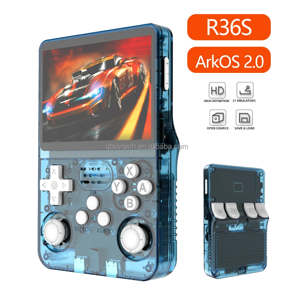 Original ArkOS R36S Retro Classic Mini 1280*720 3.5 Inch Pocket