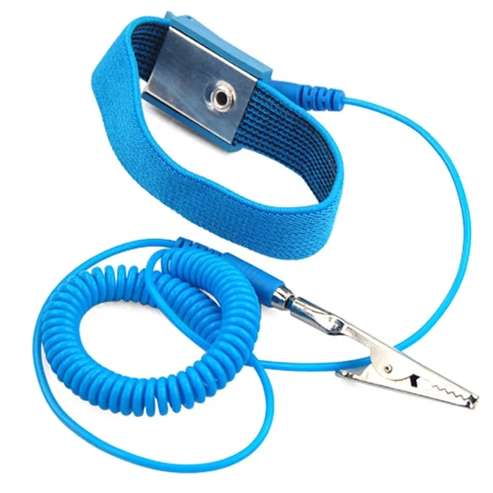 Cleanroom1.8m blue ESD Antistatic Bracelet Anti-allergic Wrist Strap