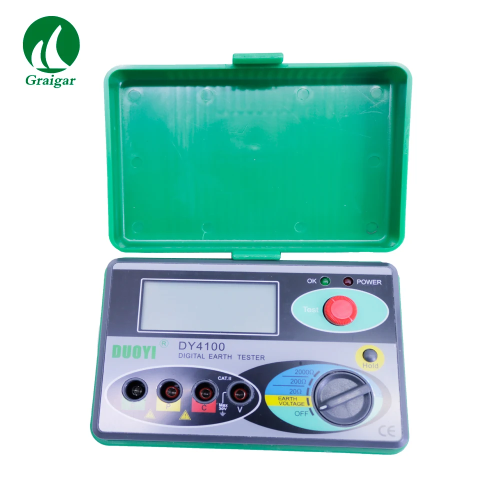 Dy4100 Digital Earth Tester Ground Resistance Tester 0/20/200/2000ohm