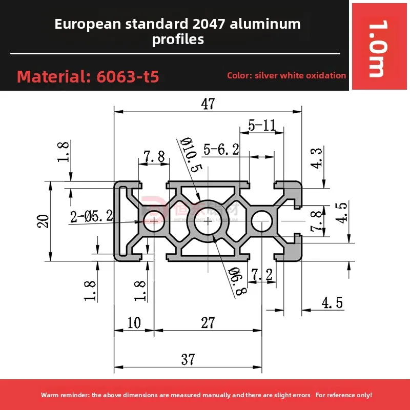 2047 EN DIY Furniture Custom Black Frame Aluminum Alloy Profile Square Tube Wardrobe Cabinet Aluminum Profiles details