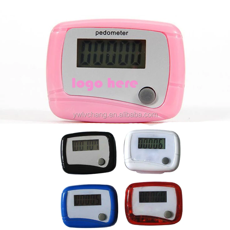 Plastic Mini Digital Passometer Sports Authority Pedometer With Belt