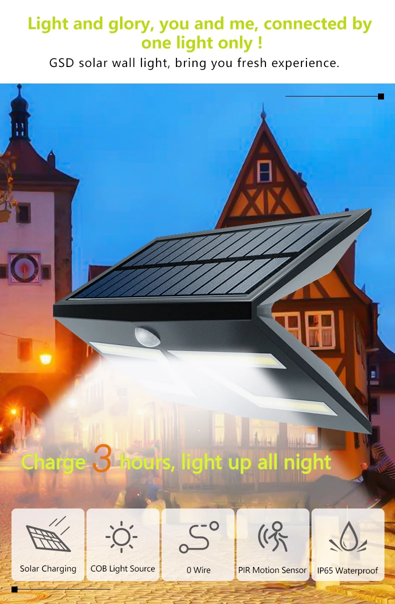 solar lights with sensor