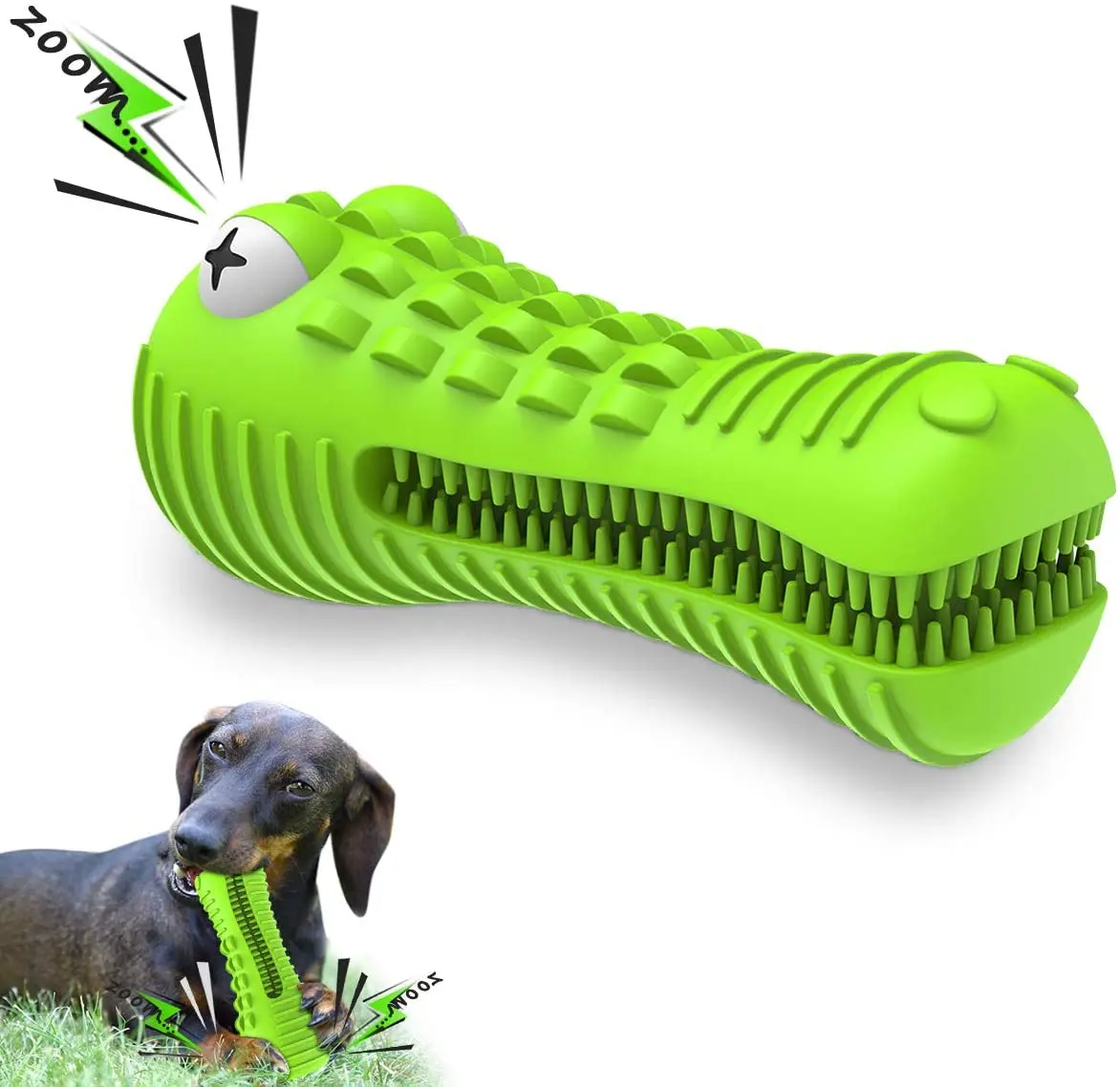 
Dog CHEW Toys Dog Toothbrush Indestructible Squeaky Crocodile For Medium Large Breed New Upgraded Dog Dental Stick Teet 