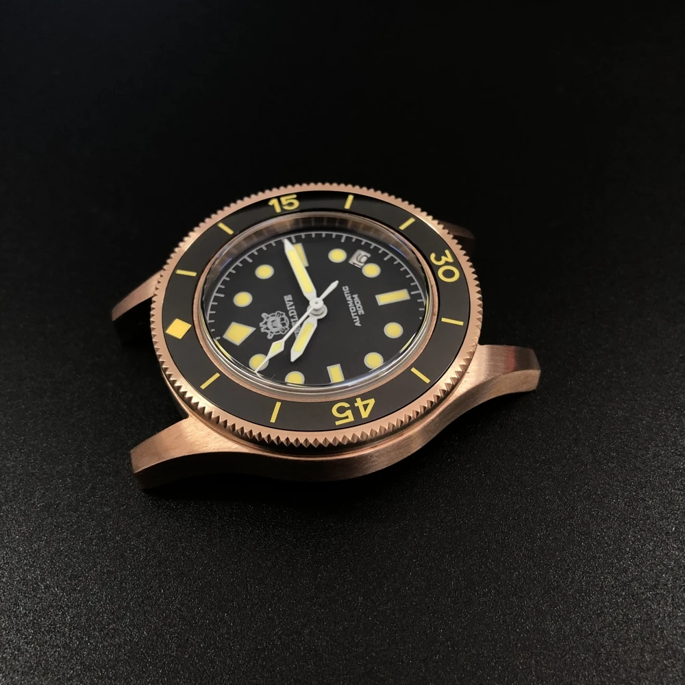 Bronze Dive Watch! Sd1952s Steeldive Super Luminous C3 Nato Strap 30atm