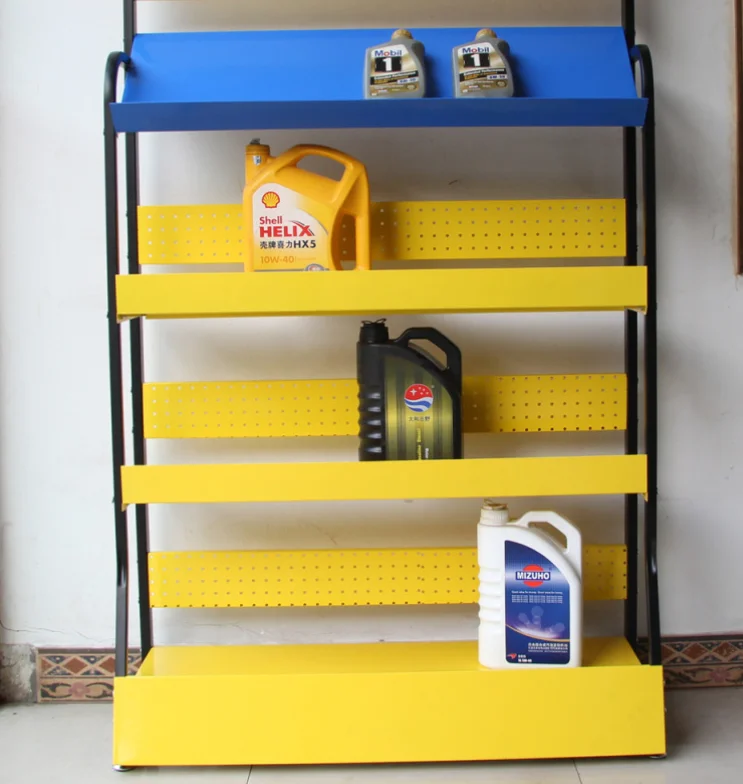 Multi Layers Oil Display Racks Metal Lubricant Display Stand metal