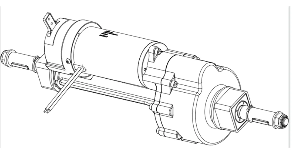 24v 60v Dc Motor Transaxle Dc Motor For Electric Tricycle Truck Rear