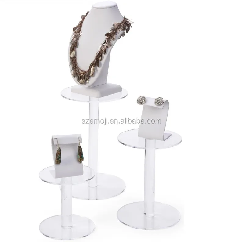 Transparent Acrylic Cylinder Display Stands Acrylic Pedestal Risers