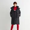 High Quality ZR Fashion Garment Design Autumn Winter Women Long Jacket Hooded Lightweight Ladies Down Coat
