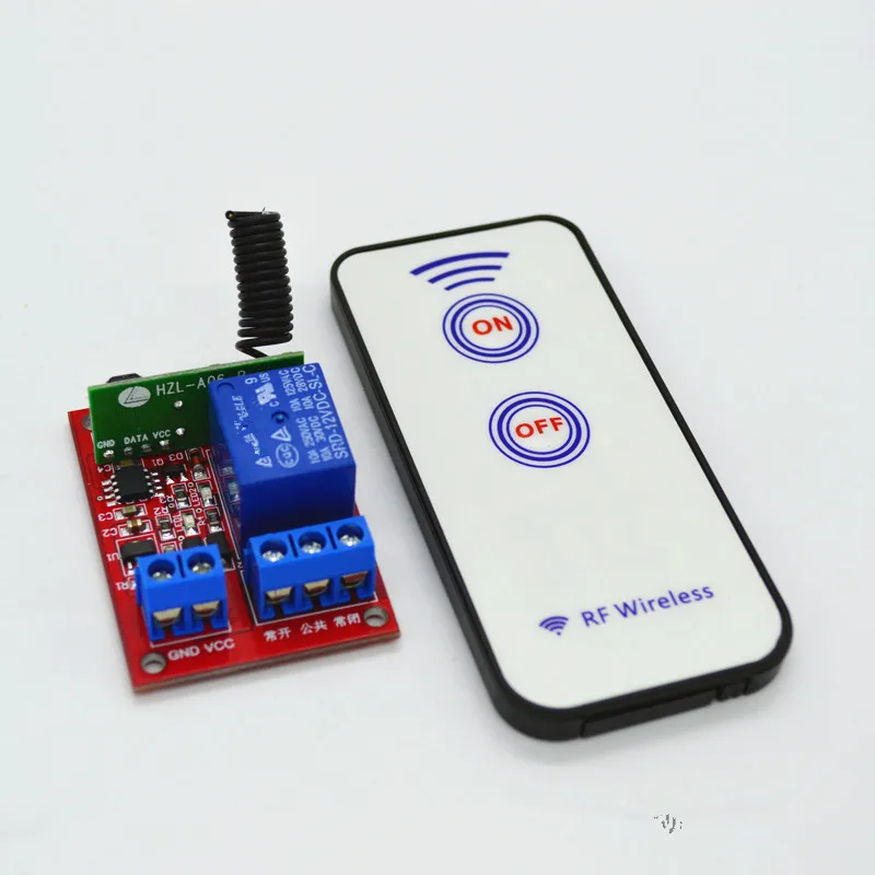 12V DC Wireless 433MHz Self-Locking Mode Remote Control Switch Module 