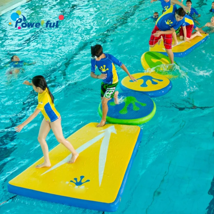 Public Pool Inflatable Floating Connect Wiggle Bridge For Water Game