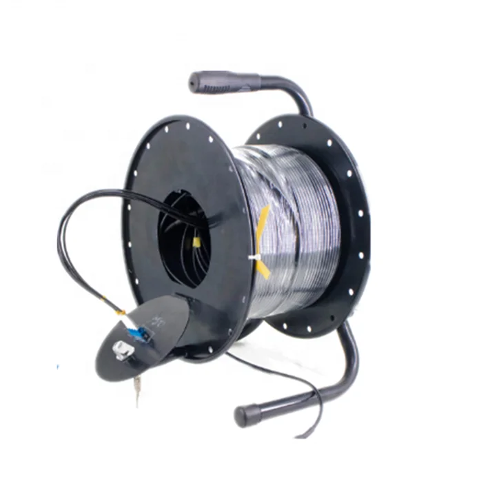 Multi-Function Retractable Fiber Tactical Cable Drum Spool Cart