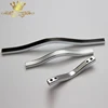 Aluminum handle silver and black brushed nickel door handle