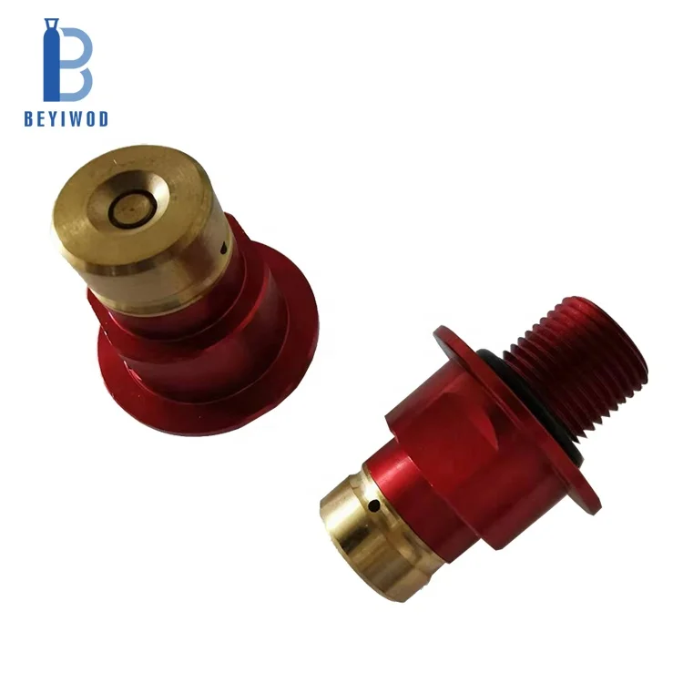 product quick connect valve connected to 06l 425g co2 gas cylinders used for sparkling soda water machine terra duo art-5