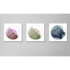 Customized modern artistic conception triple decorative painting living room wall painting