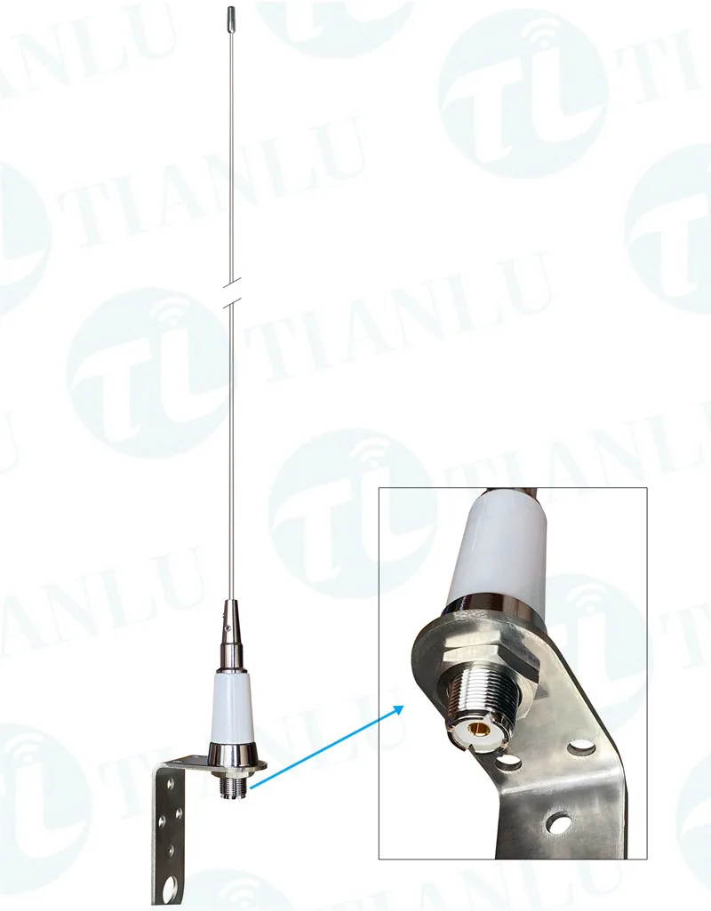 Vhf 156163mhz Adjust Base Mount Marine Radio Antenna With No Tuning