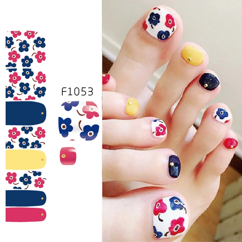 Hot Sales Ecofriendly Pedicure Toe Nail Strips Foil Full Cover
