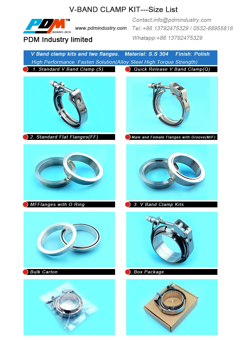 Stainless Steel 304 Quick Release V Band Clamp Kits Buy Quick Release