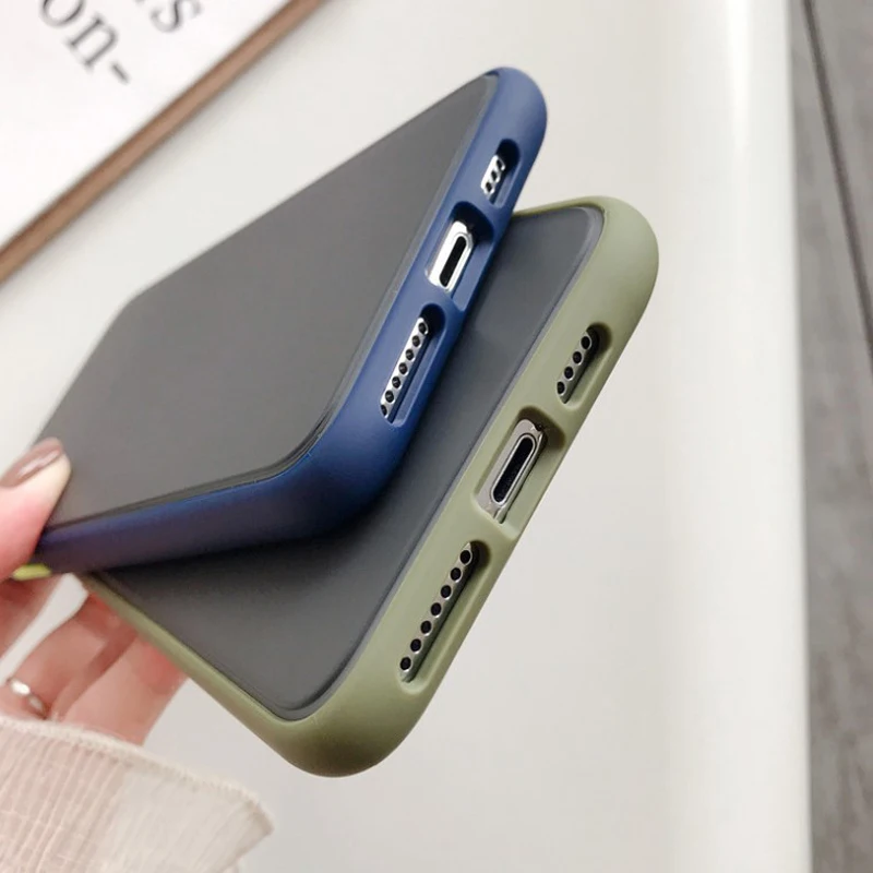 Mobile Covers for iPhone 11 Hard Case Double Colors Hard PC + TPU Soft Phone Bumper Case for iPhone 11 Hybrid Phone Case