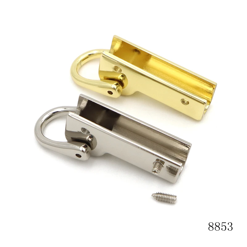Customizable Logo Metal Side Clip Gold and Silver Shiny Bag Buckle