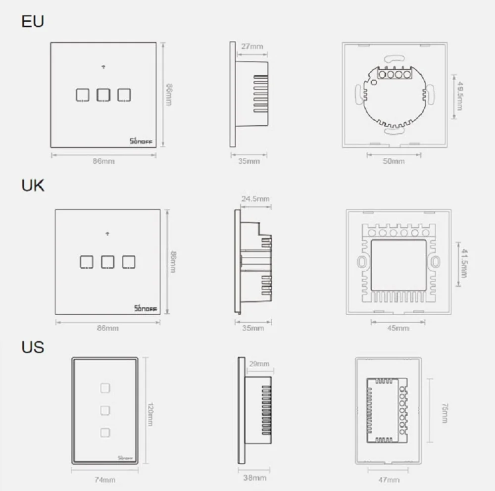 Wifi wall light switch схема подключения