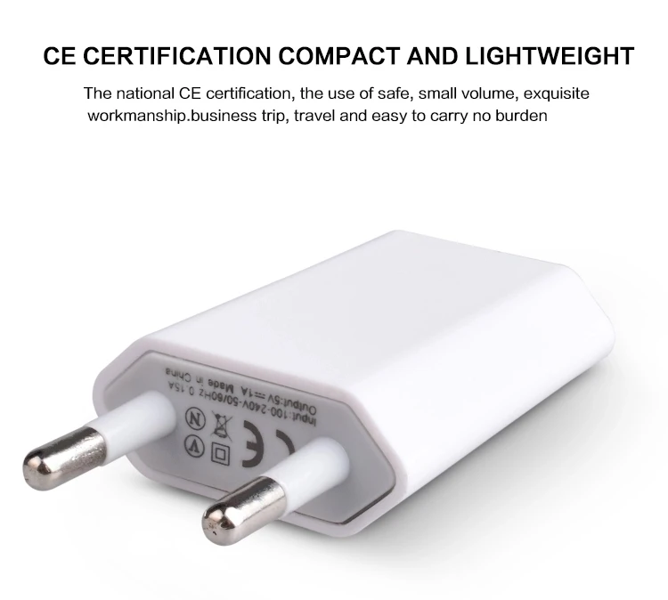 5V 1A EU/US Plug USB Wall AC Power Adapter Travel Charger For Iphone Samsung Charger Phone