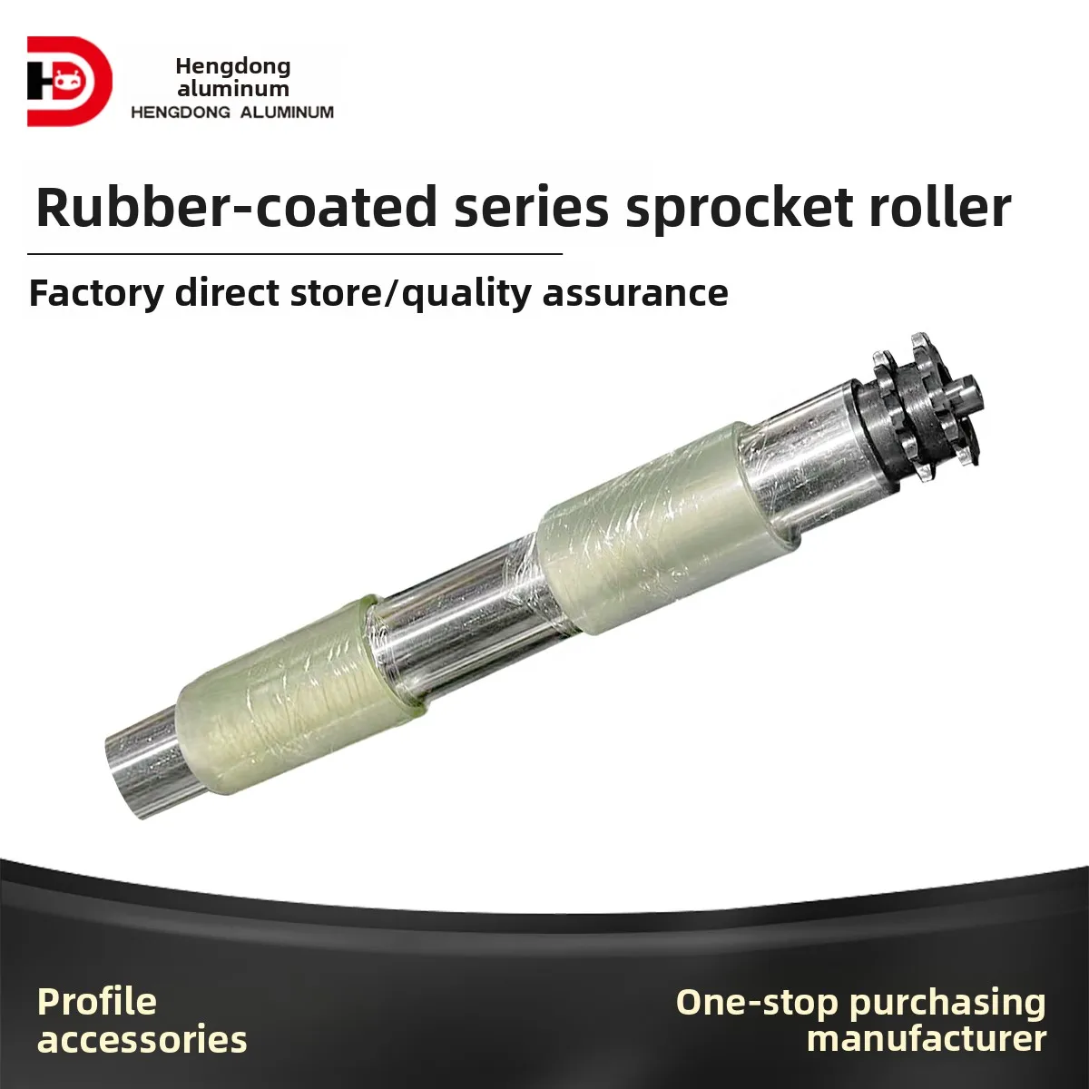 HD Active Driven Power Roller Single Row Sprocket Roller Rubber-Coated Multi-Cleat Wheel for Assembly Line Synchronous factory