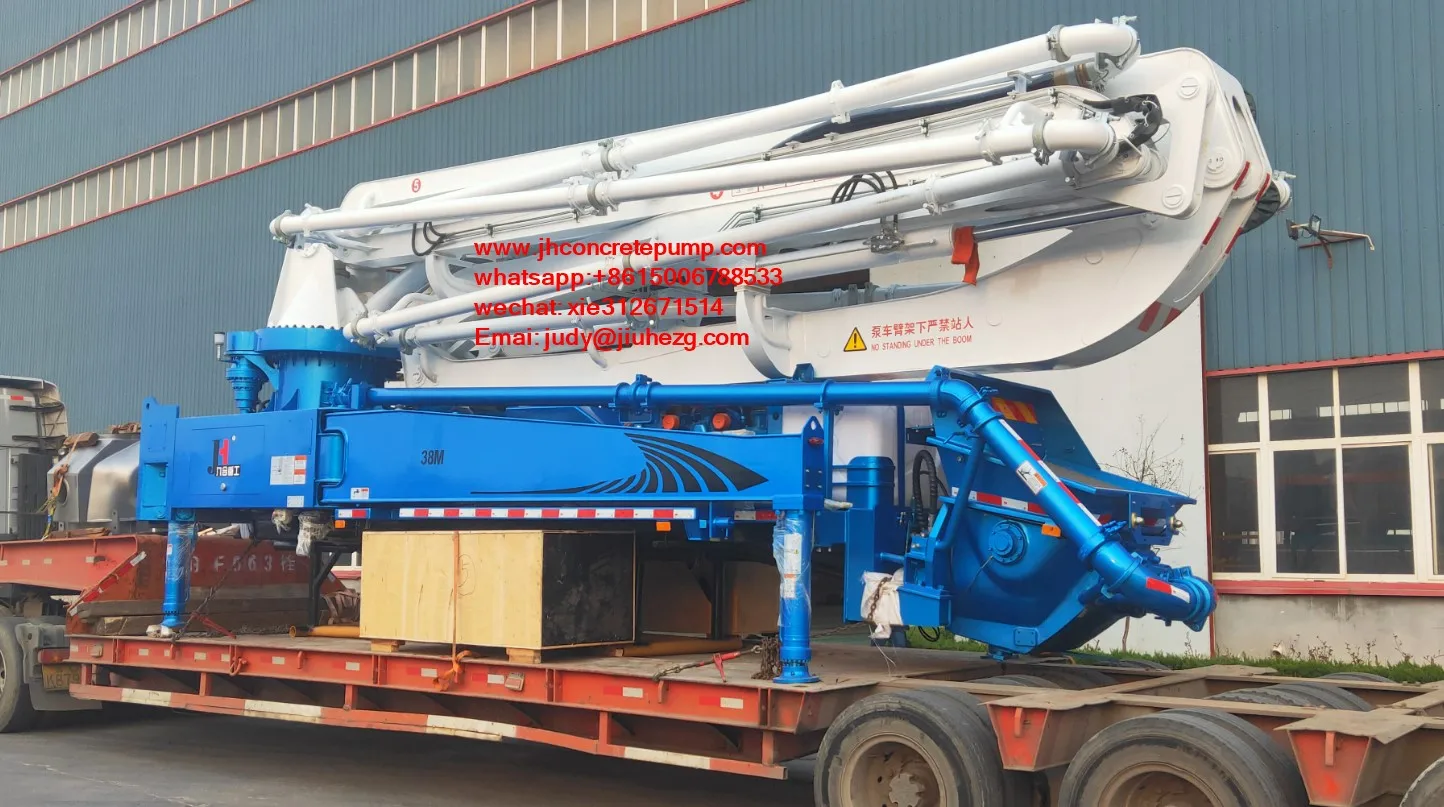 27m Truckmounted Concrete Boom Pumps Concrete Boom Pump Truck 25m 28m 33m Small Concrete Mixer
