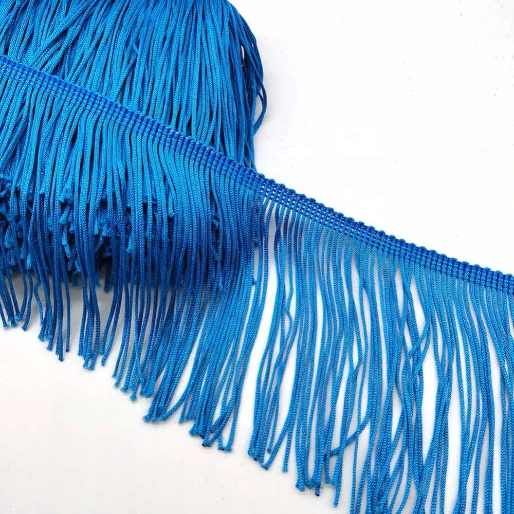 Hot Sale Fashion Multi Color Long Latin Dress Tassel Fringe 20cm