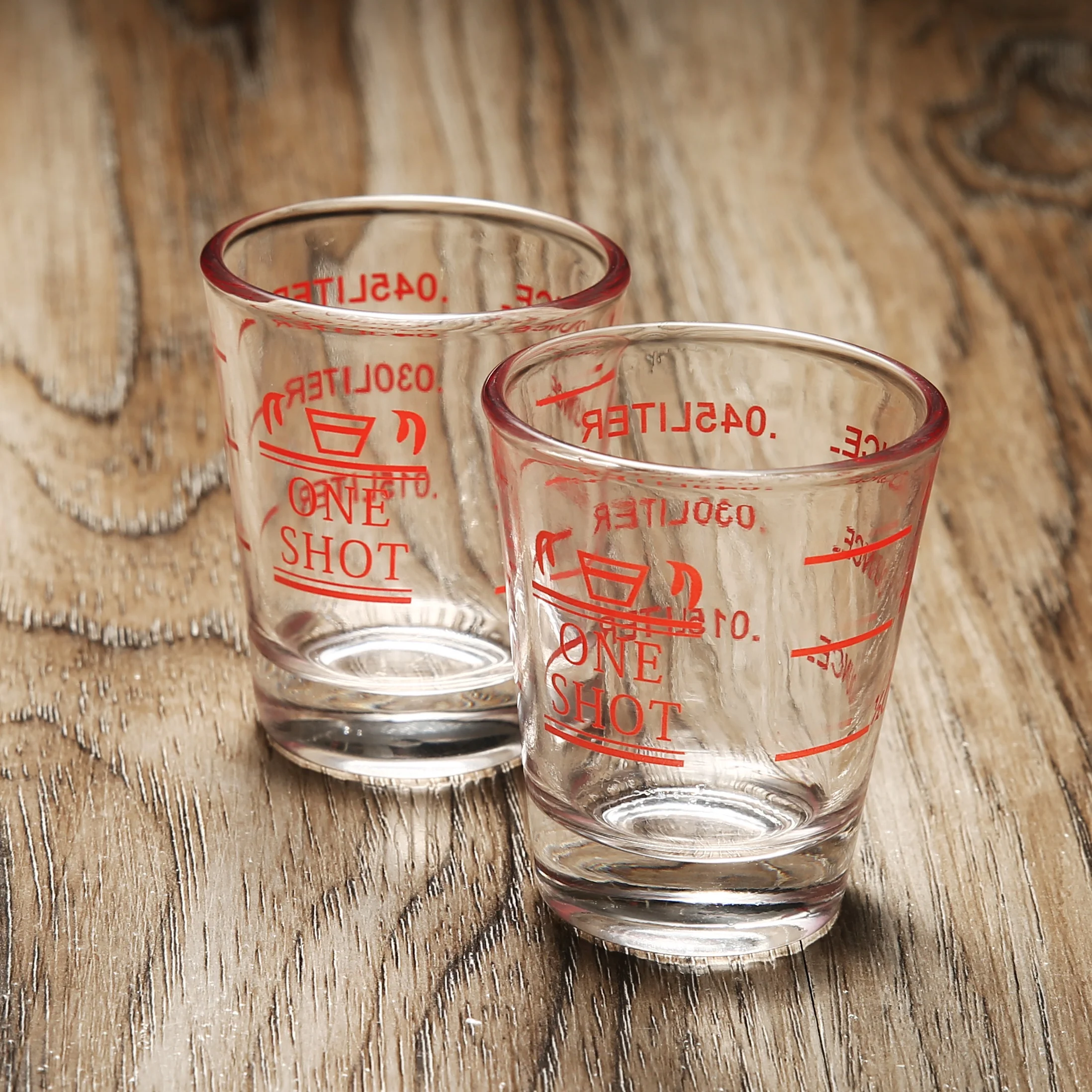 Bcnmviku 1.5oz/45ml Shot Glasses Measuring Cup Liquid Heavy Glass Wine