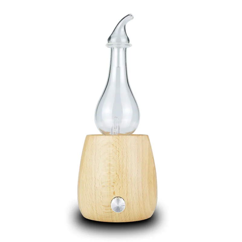 Wood And Glass Nebulizing Waterless Diffuser Natural Electric Essence
