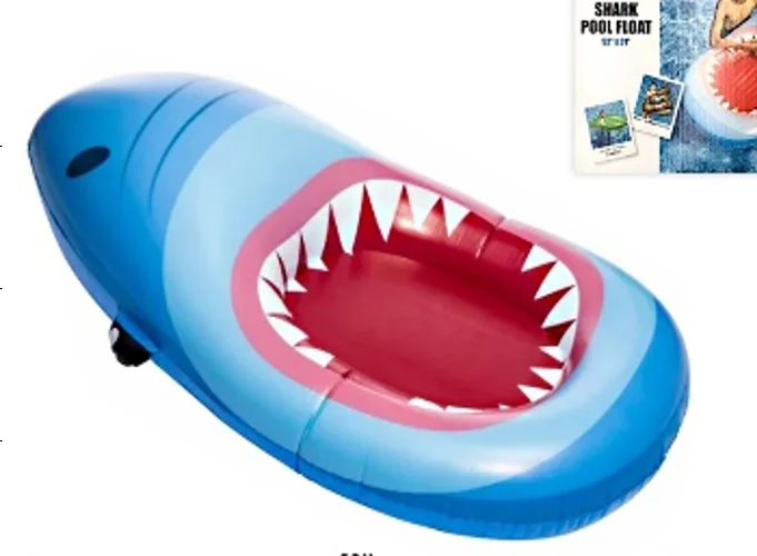 Inflatable Shark 90cm Children's Party Bag Filler Beach Pool Swimming Toy 