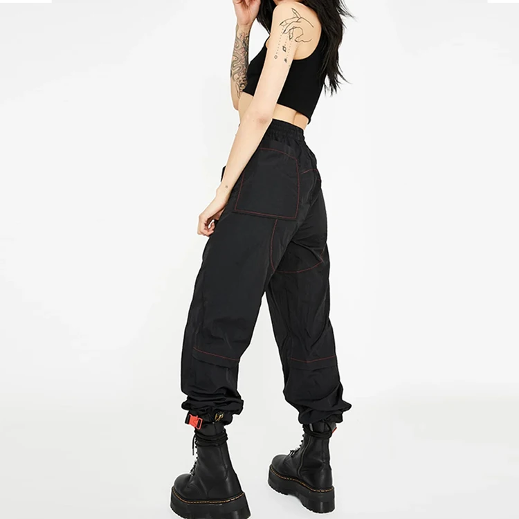red cargo pants womens