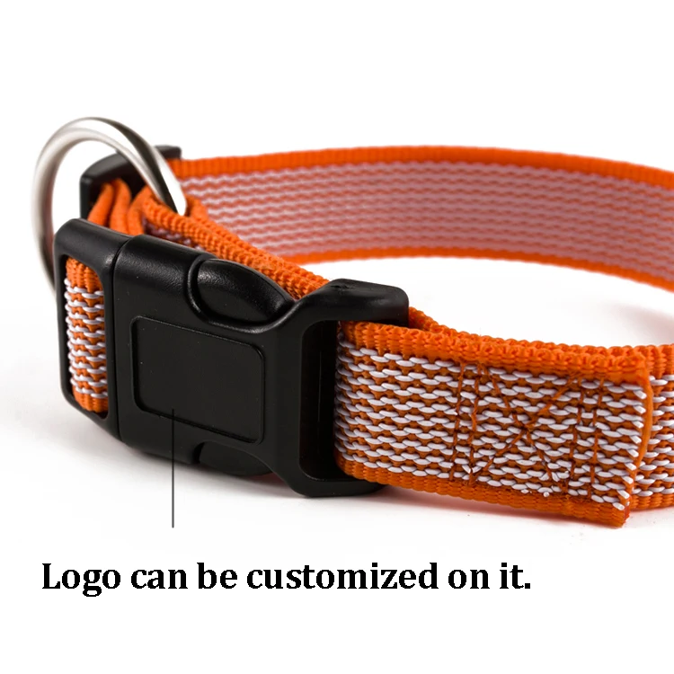 Hot Selling 25mm Custom Matte Polyester Webbing Dog Collar Adjustable