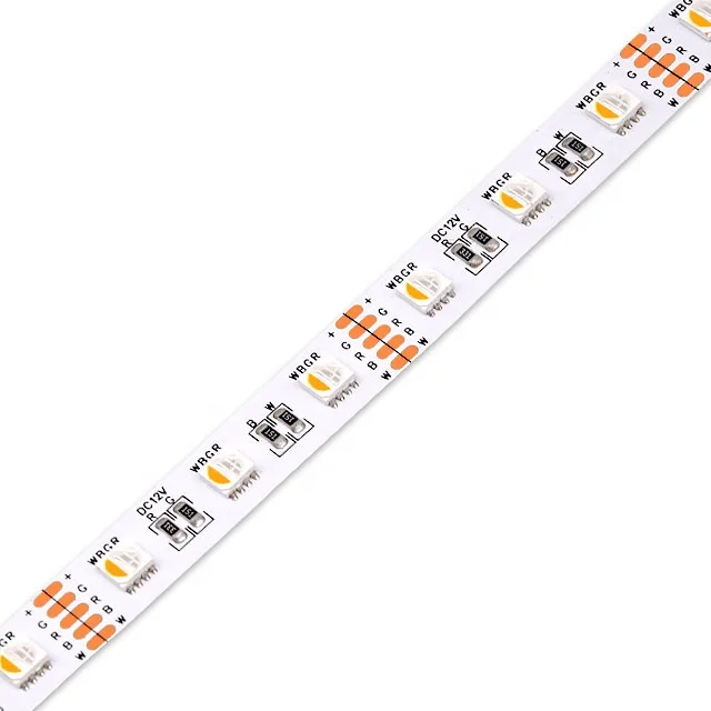 Analog LED strip with both RGB and Warm White flexbiel RGBW RGBWW 60 led strip