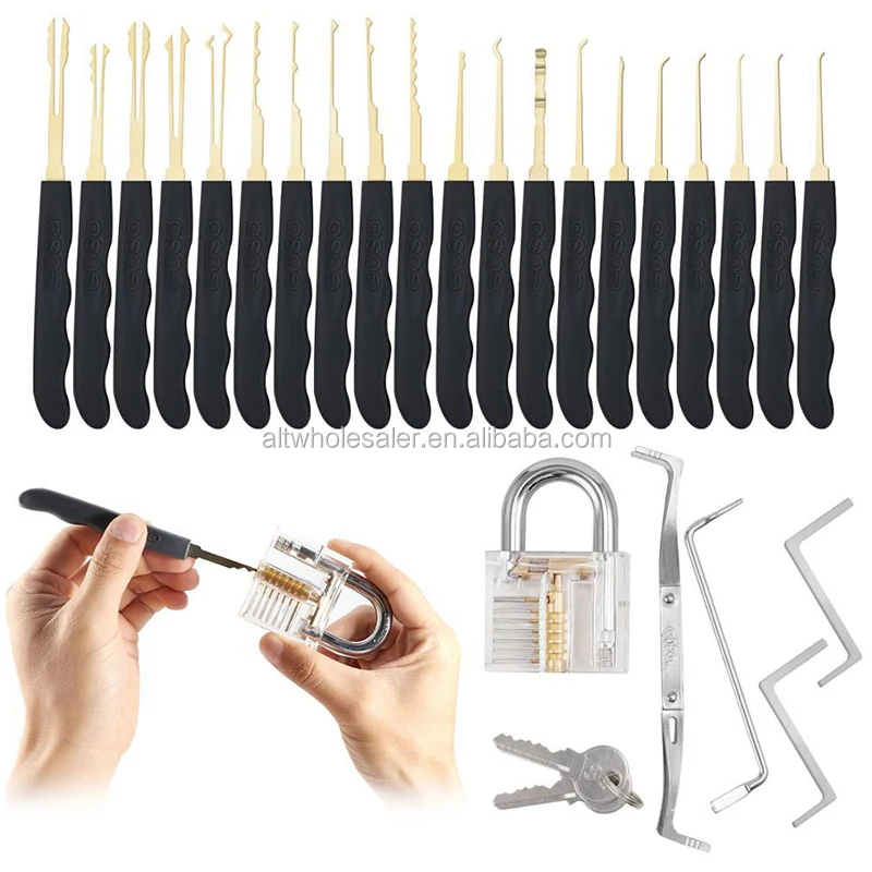 Locksmith Tool 24pcs Universal Professional Lock Pick Set Locksmith