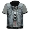 Devil Own Design Men's T Shirt 3D Gun Warrior Tshirt Print Knife Harajuku Tops Tee Short Sleeve Fitness T-shirt Men Fashion