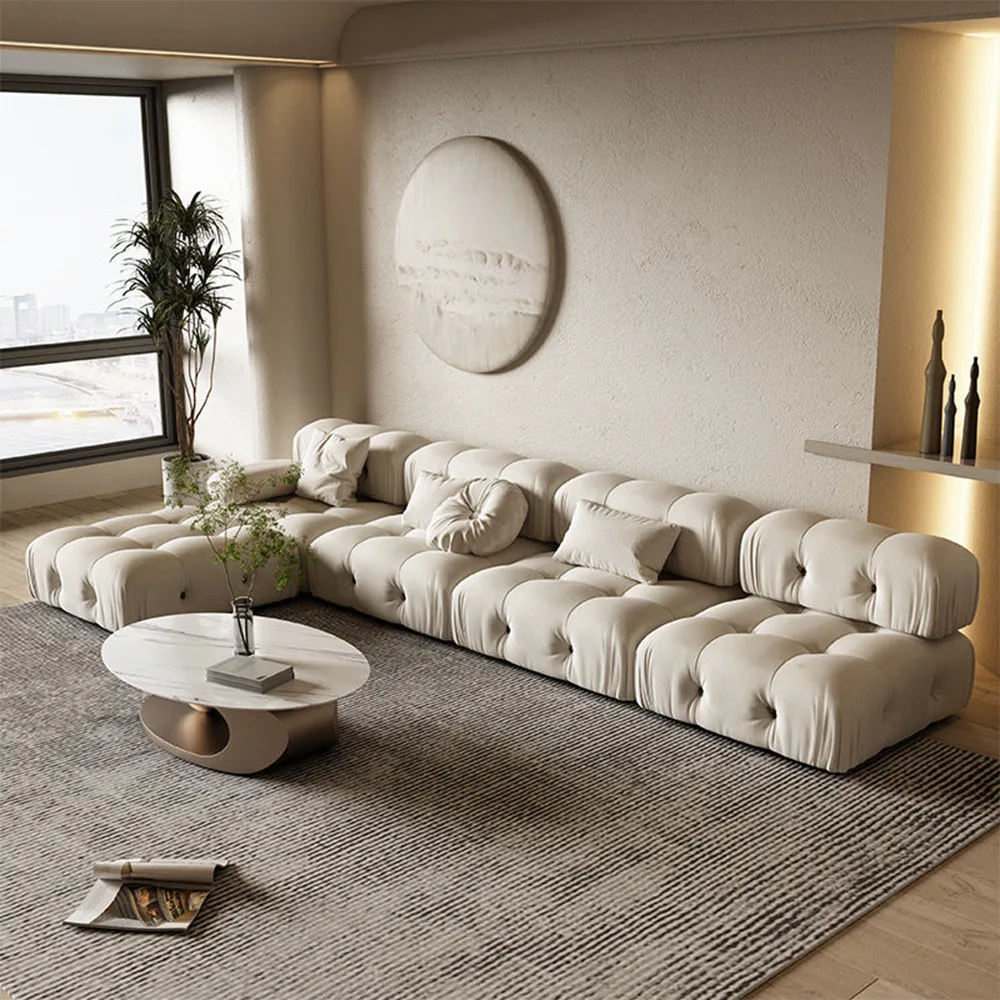 Foshan Furniture Modern Luxury Gold Couchtisch Sintered Stone Tea