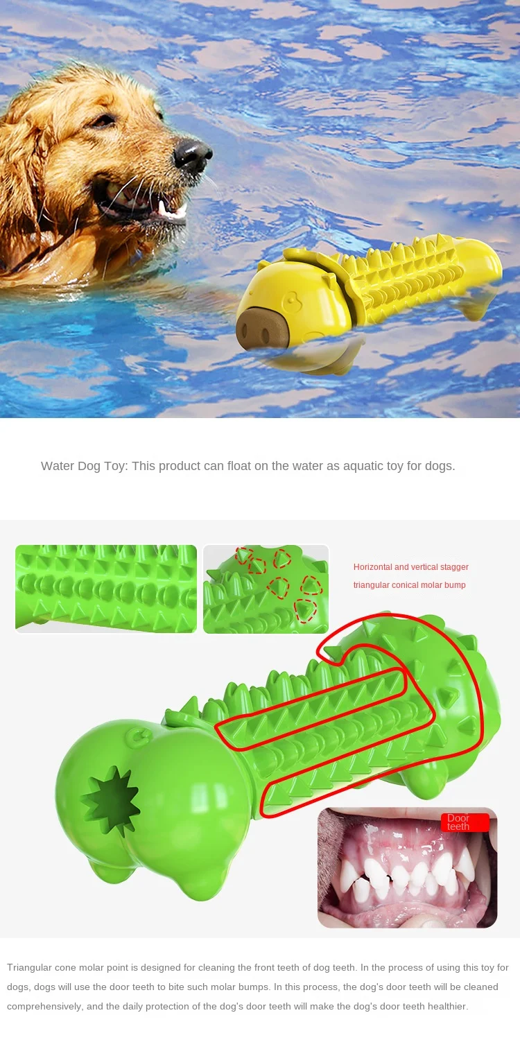 Rubber Indestructible Squeaky Treat Puzzle Interactive Pet Ball Chew