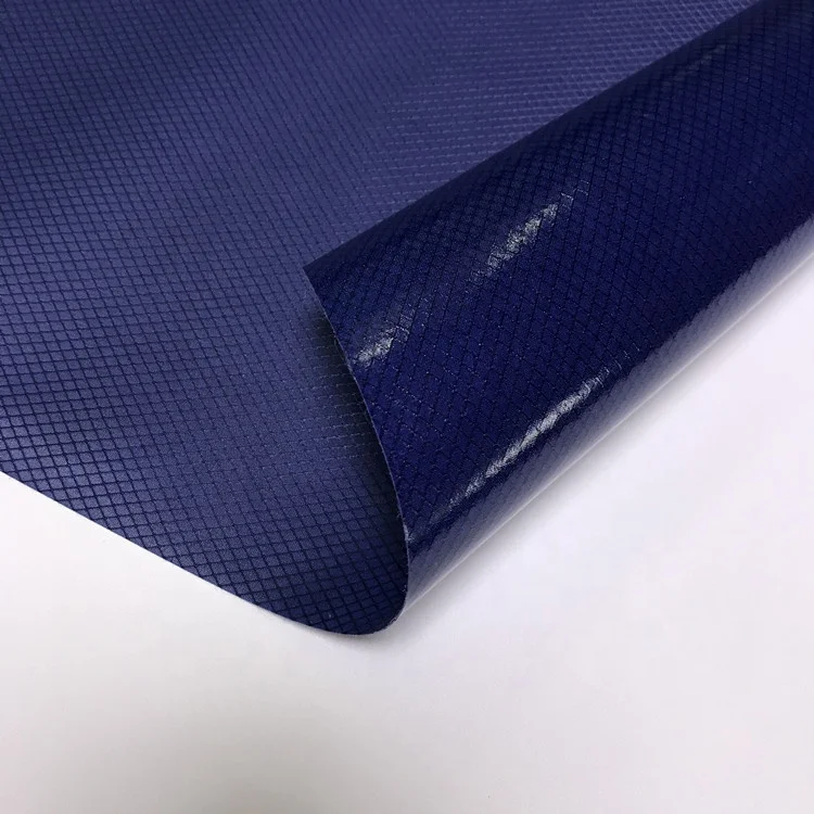 Pu Coated 210d Nylon Diamond Ripstop Fabric With Tpu Backing Heat ...