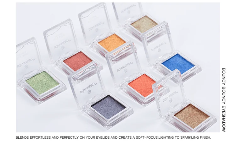 Domani Beauty Long Lasting Gold Custom Private Label Glitter Loose Pigment Cheap Red Makeup 11colors Single Eye Shadow Eyeshadow